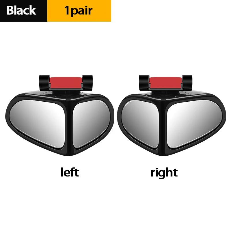 2 Stück HD Totwinkelspiegel - 360° verstellbare Weitwinkelansicht für Vorder- und Hinterräder Ultra-Klares Glas Passend für LKWs, SUVs, Limousinen