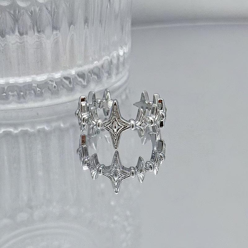Full Of Diamonds, Zircon, Small And Exquisite Open Ring, Niche Design, Index Finger Ring, Simple Light Luxury, High-End Simple Accessories