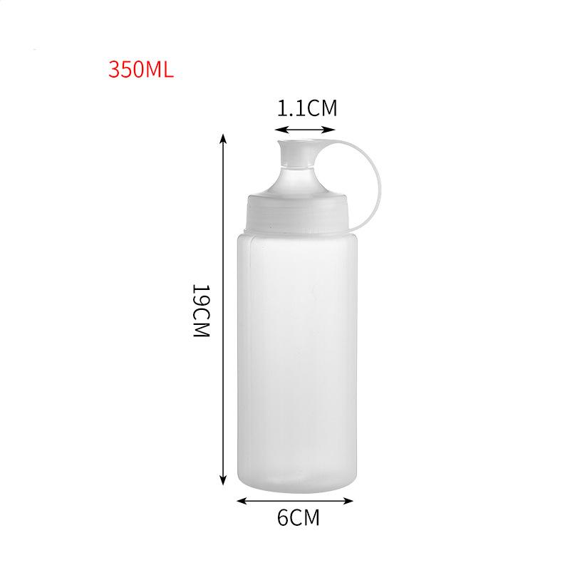 12/16/24oz Condiment Plastic Squeeze Bottle For Ketchup Oil Dispenser Transparent Salad Sauce Bottles Seasoning Kitchen Gadgets