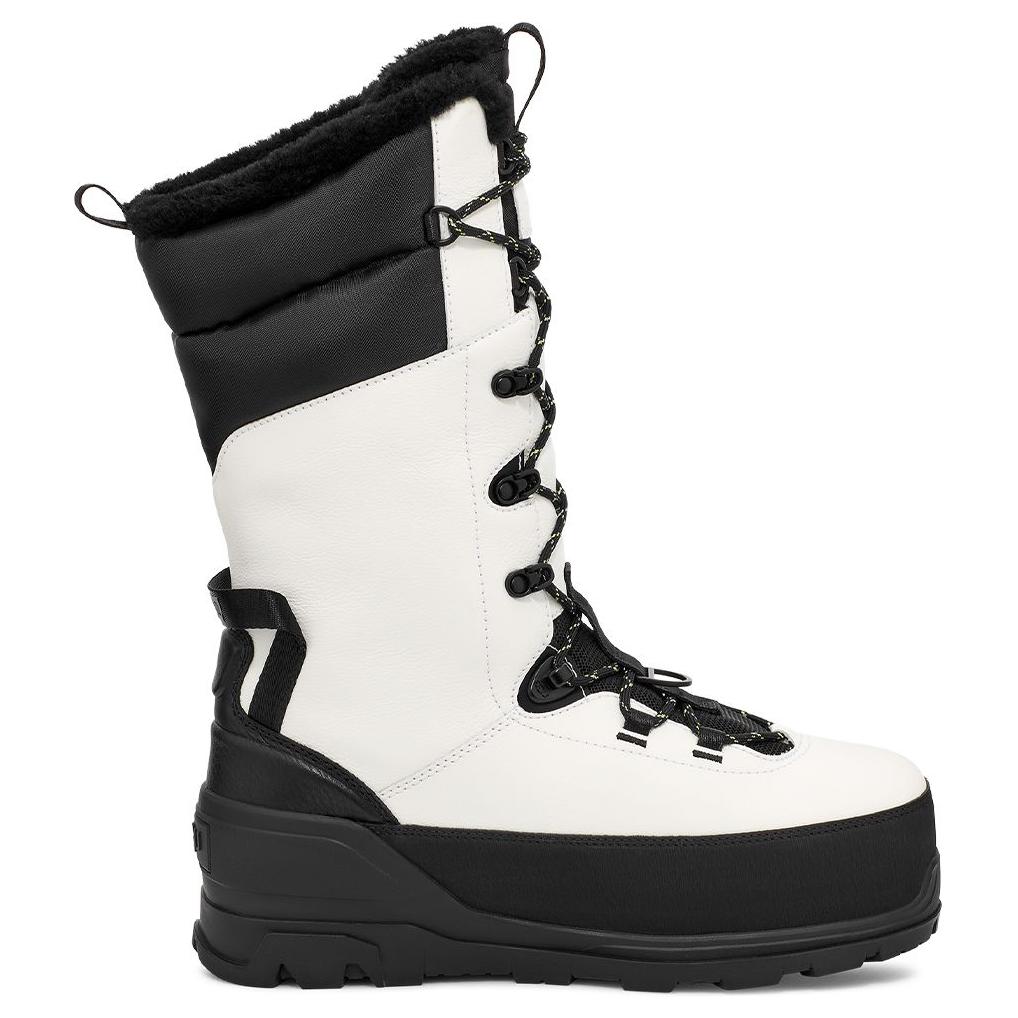 UGG Mode Warme High-Top Schneestiefel Unisex Stiefel Weiß Schwarz 1151850-WHT