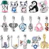 Travel Airplane Camera Charms Suitcase Love Travel Life Bead 925 Silver Fit Bangle Bracelet Necklace Jewelry