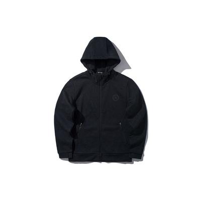 Wade Series Fleece Hooded Cardigan Jacket Men Jacket Standard-Black AWDP585-1