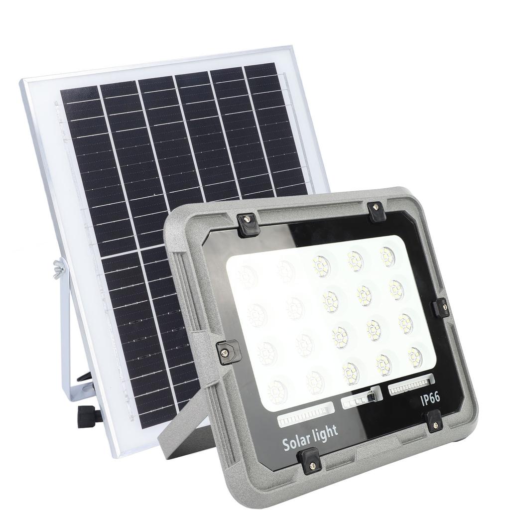 Kit Lampă Solară LED 200W 160 LED-uri IP66 Rezistent la Apă Telecomandă Kit Proiector Solar pentru Perete