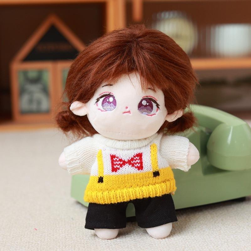 Puppenkleidung Für 20cm Idol Baumwollpuppen Hut Pullover Schal Jeansshorts Für Kuscheltiere Anziehen Diy Outfit Kindergeschenke fit 20cm Idol Doll