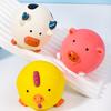 Palla per Animali Giocattolo per Cani Lattice Squeaky Maiale Pulcino Mucca Cane Giocattolo da Masticare Giocattolo Interattivo per Addestramento Cani per Lancio e Presa Gioco di Riporto