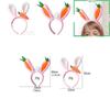 Weiche Plüsch Osterhase Haaraccessoires mit Karotten-Hasen-Design