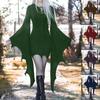 Robe d'Halloween Déguisement Robe Femme Halloween Automne Col en V Couleur Sexy Manches Longues Moulante