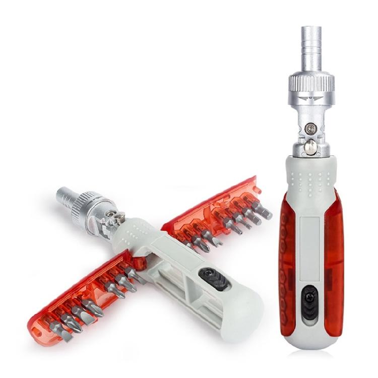 

16-in-1 Ratchet Screwdriver Ratchet Screwdriver Set with Bit Magnetic Repair 1 червоний