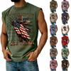 Herren Casual Tanktop mit Unabhängigkeitstag-Aufdruck