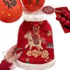 Pet Tang Clothing Thickened Winter Dog Clothes Maltese Bigbear New Embroidered Hanfu Vest