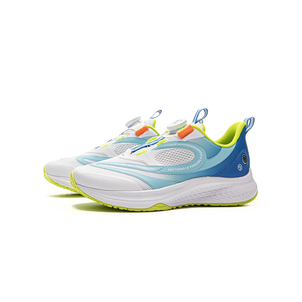 Li Ning Kids Fashion Sports Simple Versatile Durable Rebound Breathable Low-Top Running Shoes Kids Running Shoes Standard-White YKFV052-3