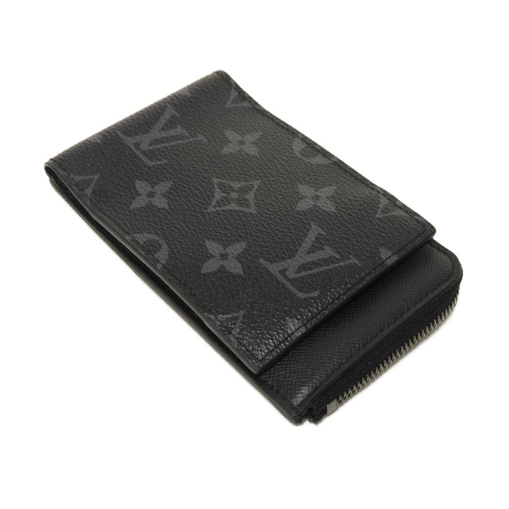 Used 12564 Hybrid Wallet M81568 7941 Black Coin Purse Card Case RFID Monogram Eclipse Noir Men's from Japan AUTHENTIC