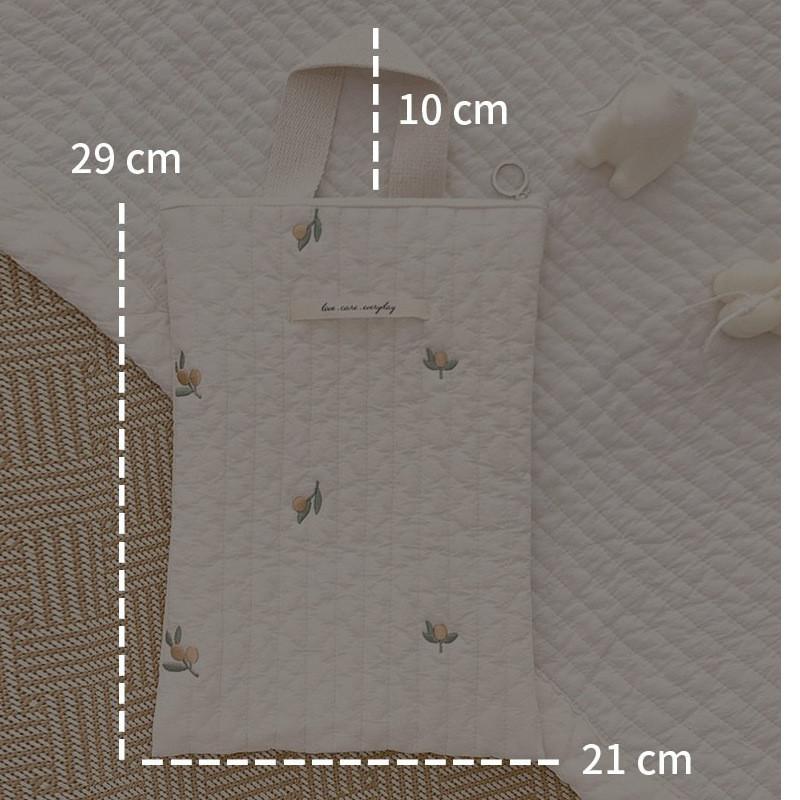 Quilted Mommy Bag Diaper Nappy Bag Baby Stuff Organizer Mini Handbags Caddy Storage Bag for Mom Cute Bear Babies Accessories