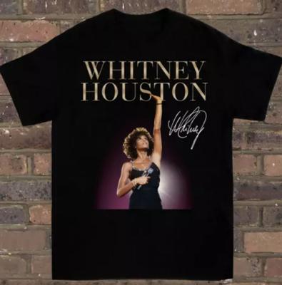 Whitney Houston Zwart T-shirt Unisex Tee Voor Mannen Vrouwen Maat S-5XL