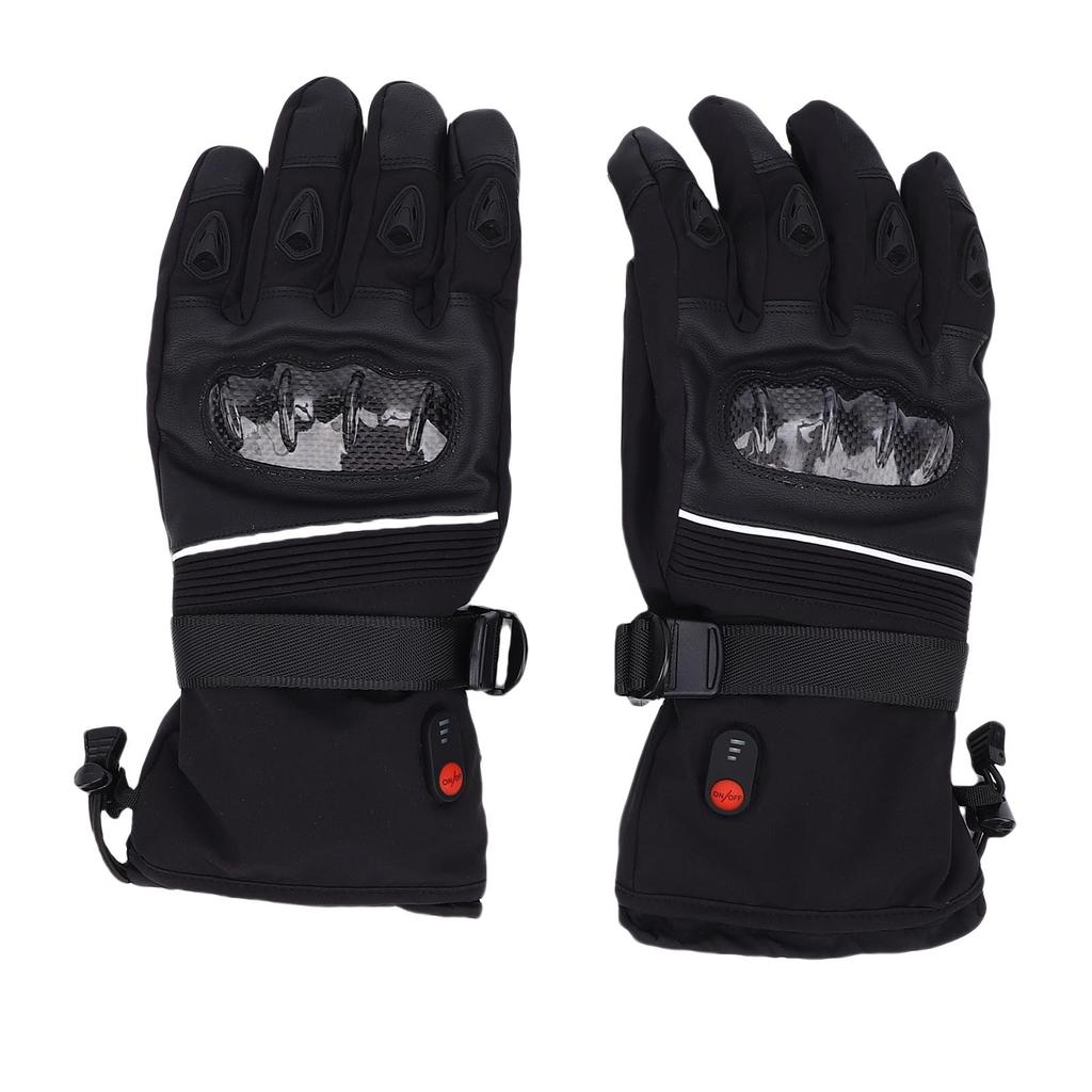 USB Heated Gloves for Men Women Rechargeable Hand Warmer Electric Heating Gloves with 2 Batteries for Cycling Skiing