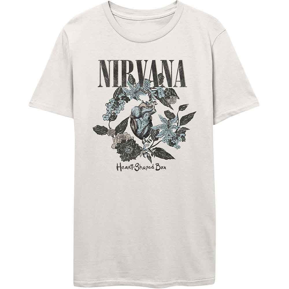 Nirvana Heart Shape Box T-Shirt White New Unisex T-Shirt XXXXL