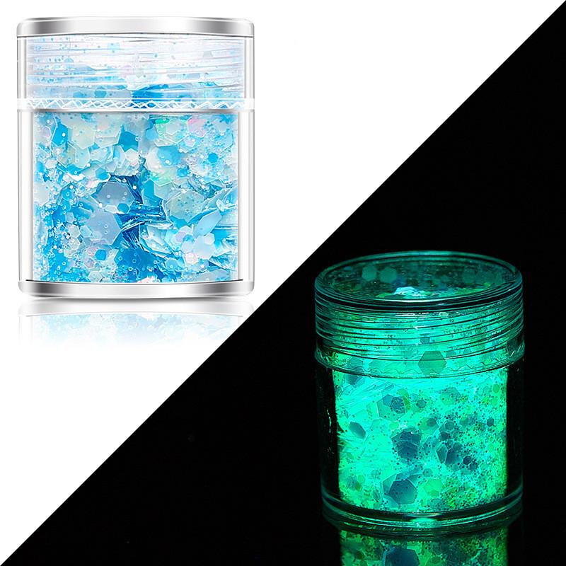 

24 Colors Luminous Sequins Glow in the Dark Glitters Fillers for DIY Epoxy Resin Mold Nail Art Crafts Resin Filling Decoration