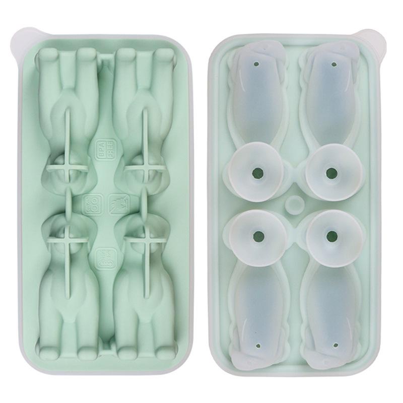 Penguin, French Bulldog, and Alpaca Silicone Ice Cube Mold for Drinks