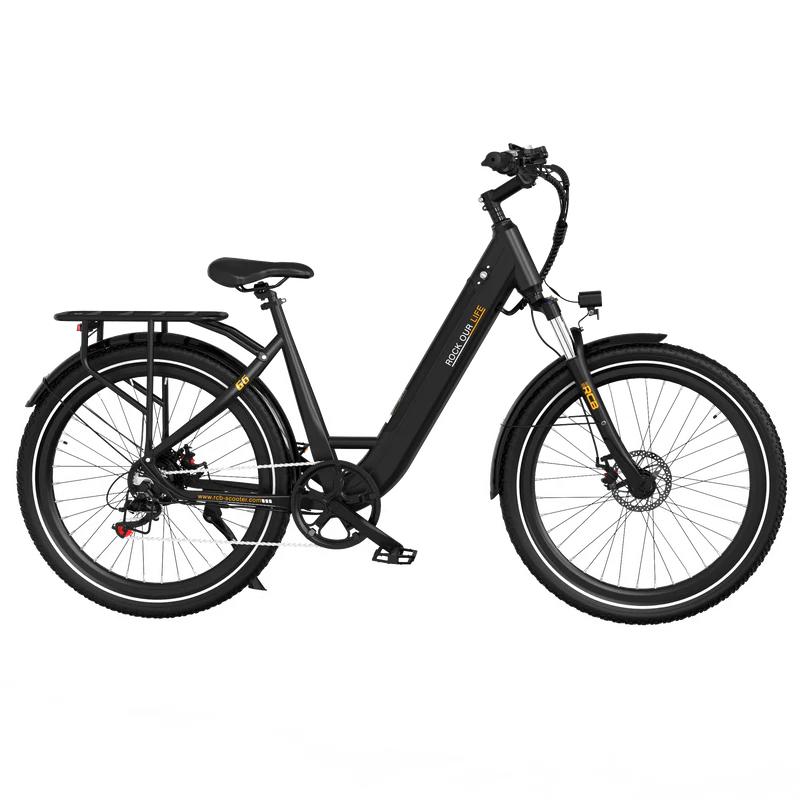 RCB G6 Outdoor Commuting Ebike For Adult 27.5 Inch All Terrain Tires 350W Motor 36V10.4Ah Battery City Electric Bicycle With IP54 Waterproof