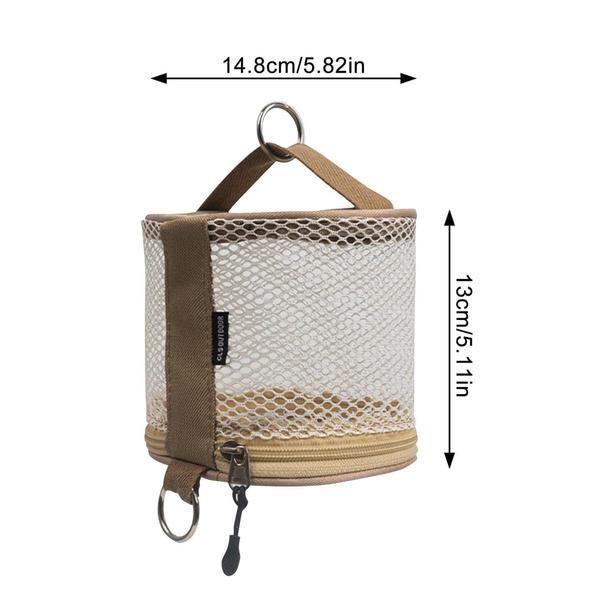 Outdoor Camping Paper Towel Drawer Home Mesh Tube Paper Towel Storage Bag Car Hanging Roll Paper Tube Bag Storage Box Tissue Holder Bag