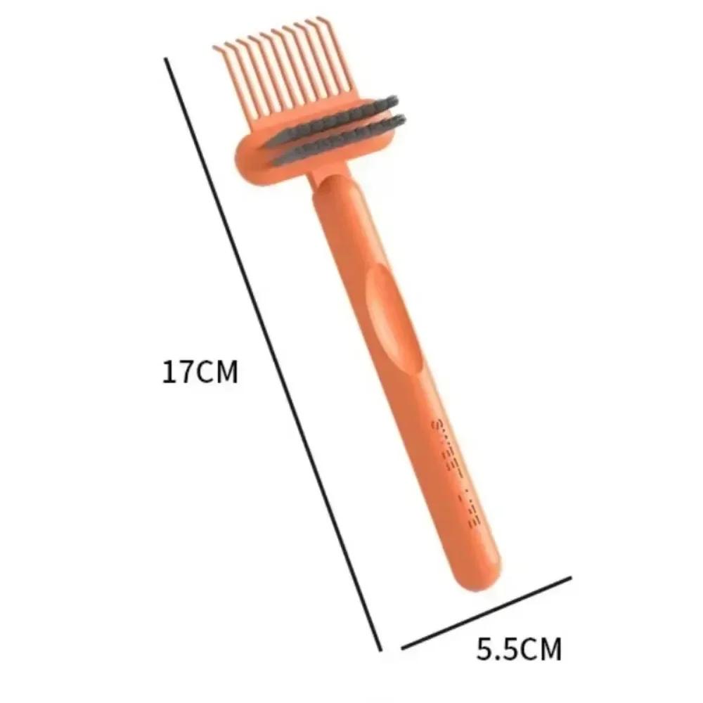 Comb 2In1 Cleaning Brush Hairbrush Cleaner Rake Embedded Tool Mini Dirt Remover for Hair Dust Home Salon Use