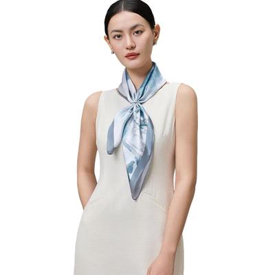 Shanghai Story 100% Mulberry Silk Printed Square Scarf
