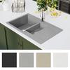 Granite Double Basin Sink Grey