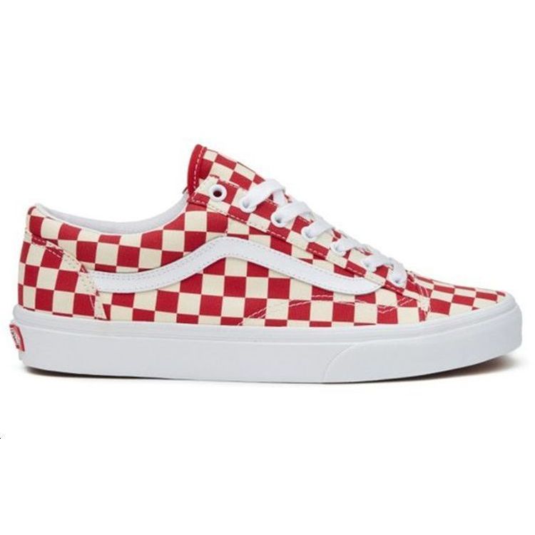 Vans Estilo 36 Cuadros - Rojo Racing Zapatillas Unisex Clásico-Blanco VN0A54F6TLF