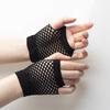 Elastic Short Fishnet Gloves Web Design Punk Rock Gloves Fingerless Mesh Gloves  Party Club