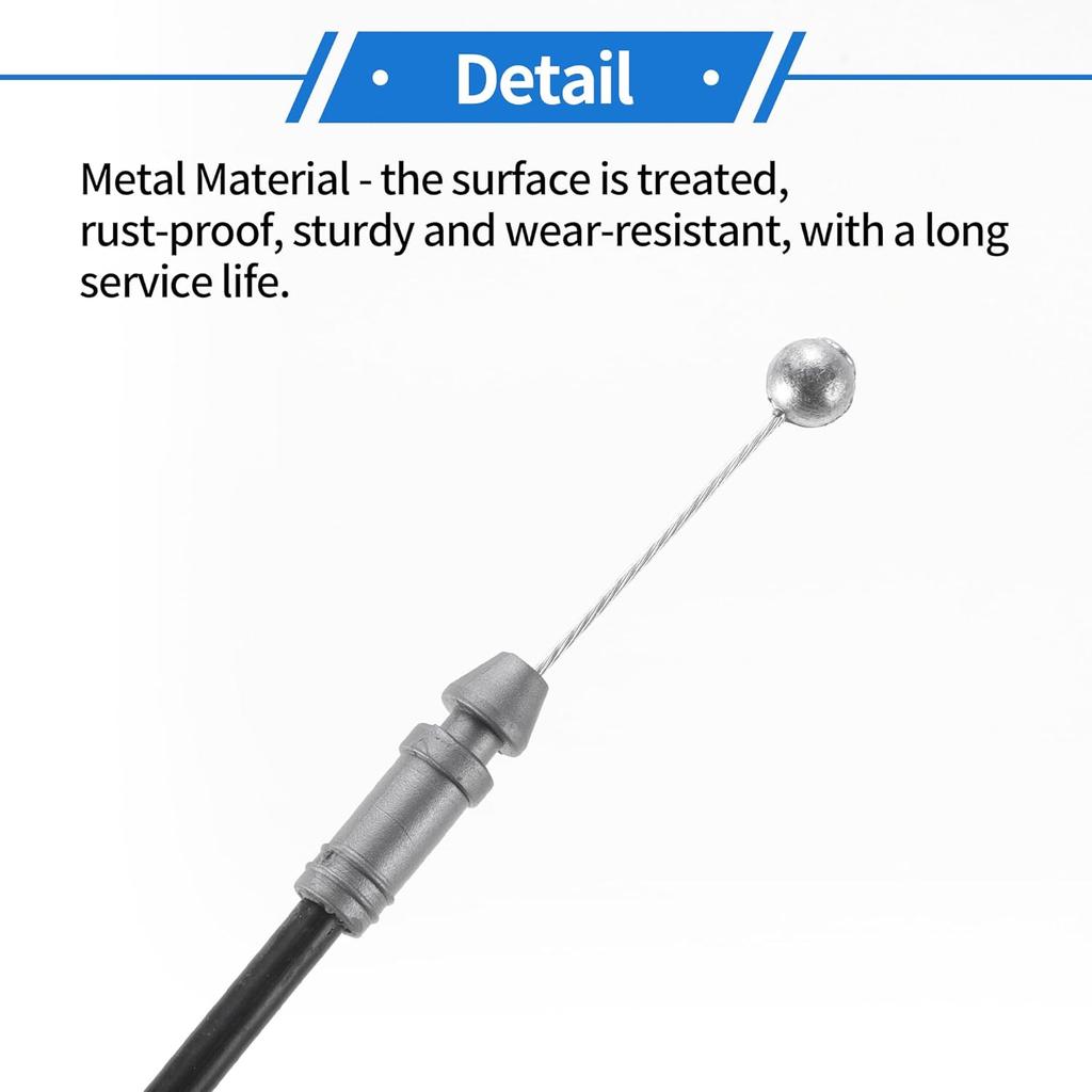 Hood Release Cable No.536300D120 Hood Latch Cable for Toyota Yaris 2008-2011 1 Pcs