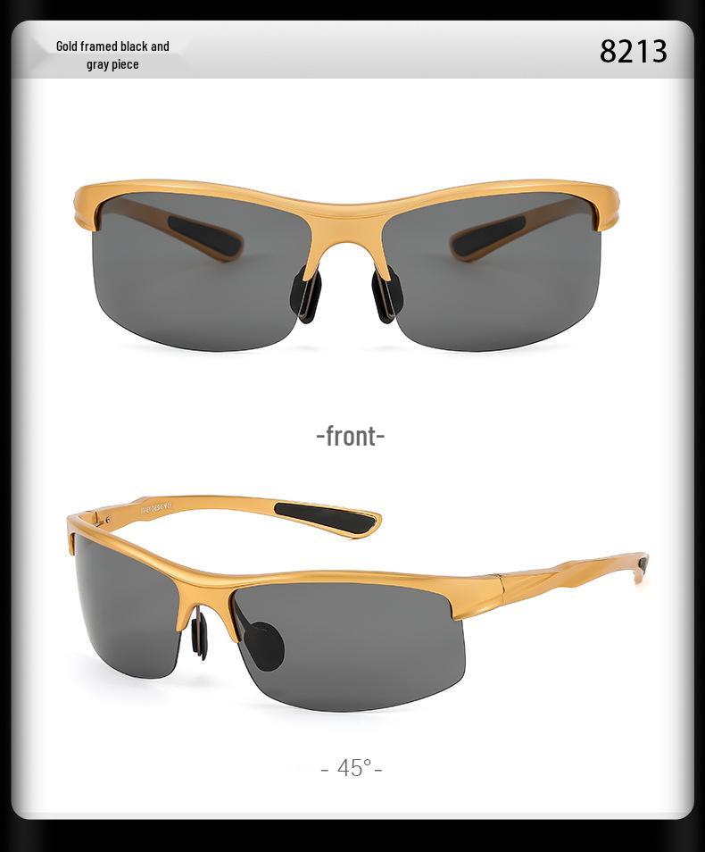 Aluminum-Magnesium Polarized Anti-Glare Sunglasses for Day/Night Cycling & Driving