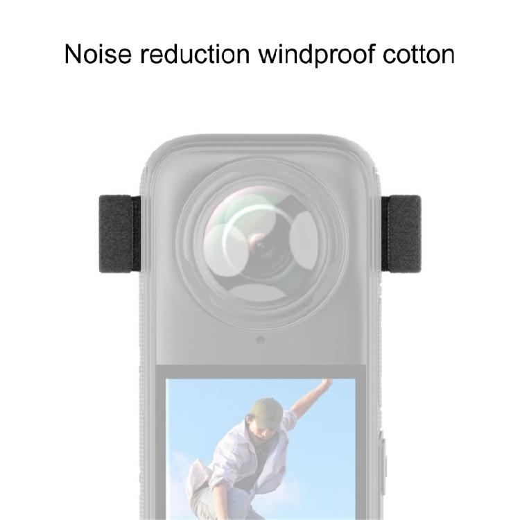 1 Set Sponge Microphones Cover Replacement Sponge Windscreen Windproof Windmuffs for 360 X3 X4 Action Cameras