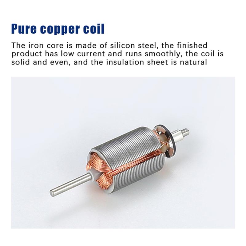 1Pc Fk180 Electric Motor Dc3V-6V 7000-20000Rpm High Speed Carbon Brush Mini Motor Diy Electric Shaver Toy Model