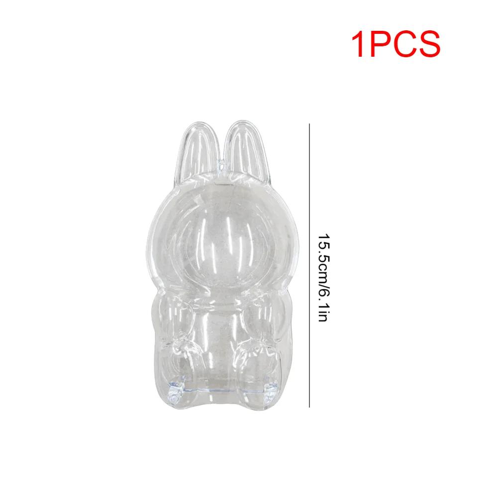 

New 17cm LABUBU Clear Macaron Case, Dust Case, Housings, Popmart Bubble Mart Doll Accessories, Doll Accessories, Christmas Gifts