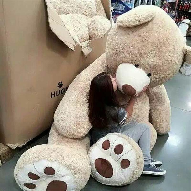 Americká panenka Big Bear hadrová panenka velká plyšová hračka spící panenka velký objímací medvěd