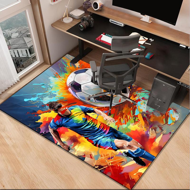 Baseball Feuerkraft Büro Teppich Stuhlmatte, Spielteppich, Geeignet für Eingang, Schlafzimmer, Wohnzimmer, Schreibtisch, Weihnachtsgeschenk