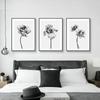 Wall Art Canvas Painting Bloom Peony Black White Flower Nordic Minimalist Posters And Prints Wall Pictures for Living Room Decor