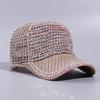 Lightweight Woman Shiny Cap Breathable Rhinestone Visor Hats  Outdoor Sports