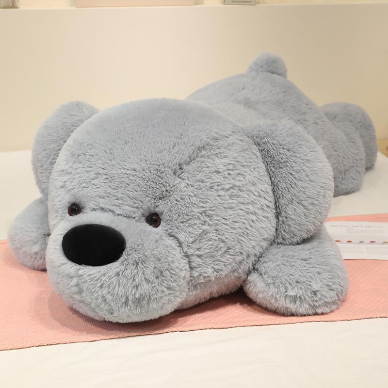 Extra Large Long-Haired Dog Plush Pillow – Bear Hug Sleeping Pillow Gift for Girls