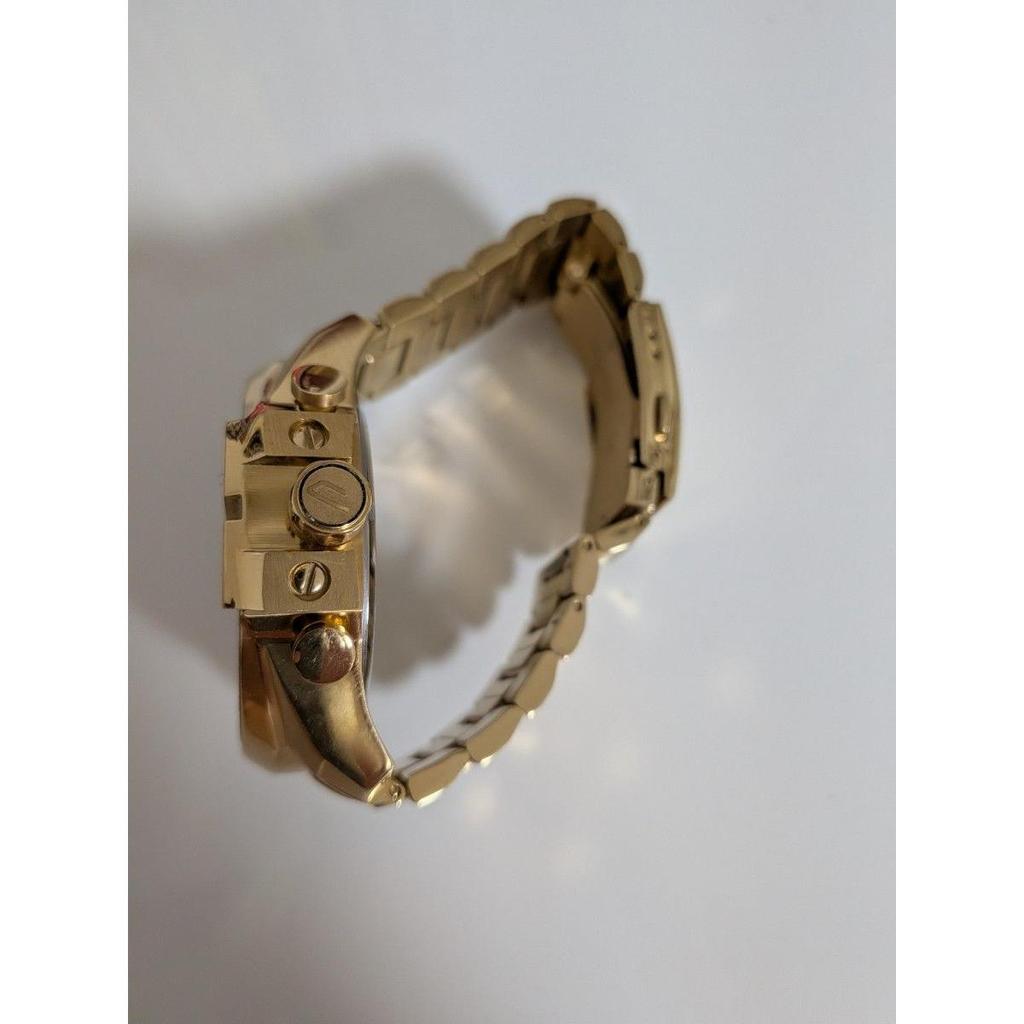 Used DIESEL Diesel Watch Mega Chief Chronograph Gold 10BAR