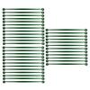 Enrejado para Tomates 36 Piezas Conectores Expansibles de Escalada Soportes Postes Jaula para Tomates para Jardinería Verdura
