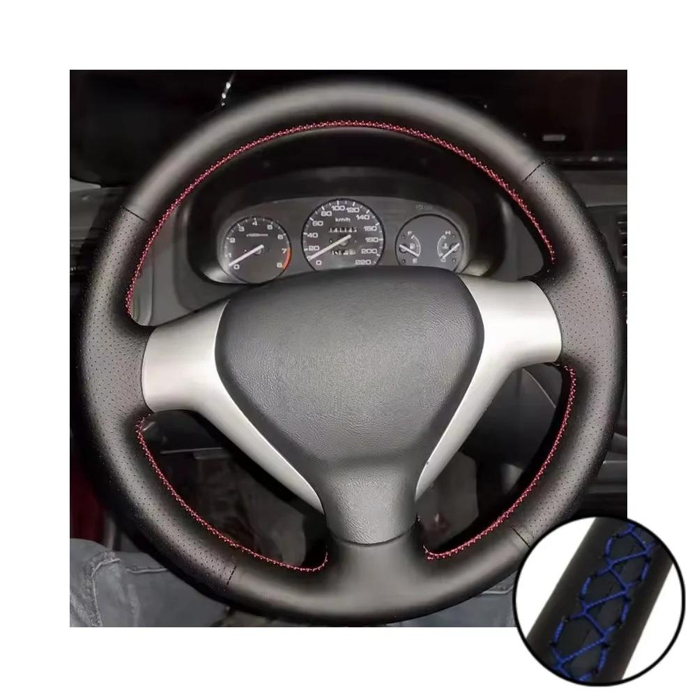 Car Interior Steering Wheel For Honda City Jazz Fit 2007 2008 Car Interior Steering Wheel Perforated Microfiber Leather Cover