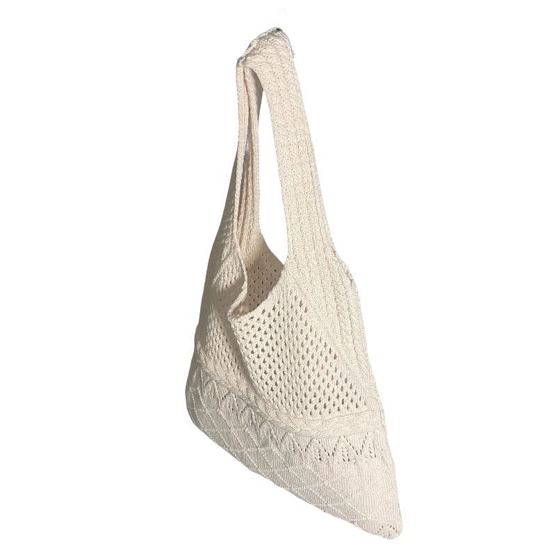 Yogodlns Designer Knitted Handbags Female Large Capacity Totes Women's Pack Summer Beach Bag Big Purses Casual Hollow Woven Shoulder Bags