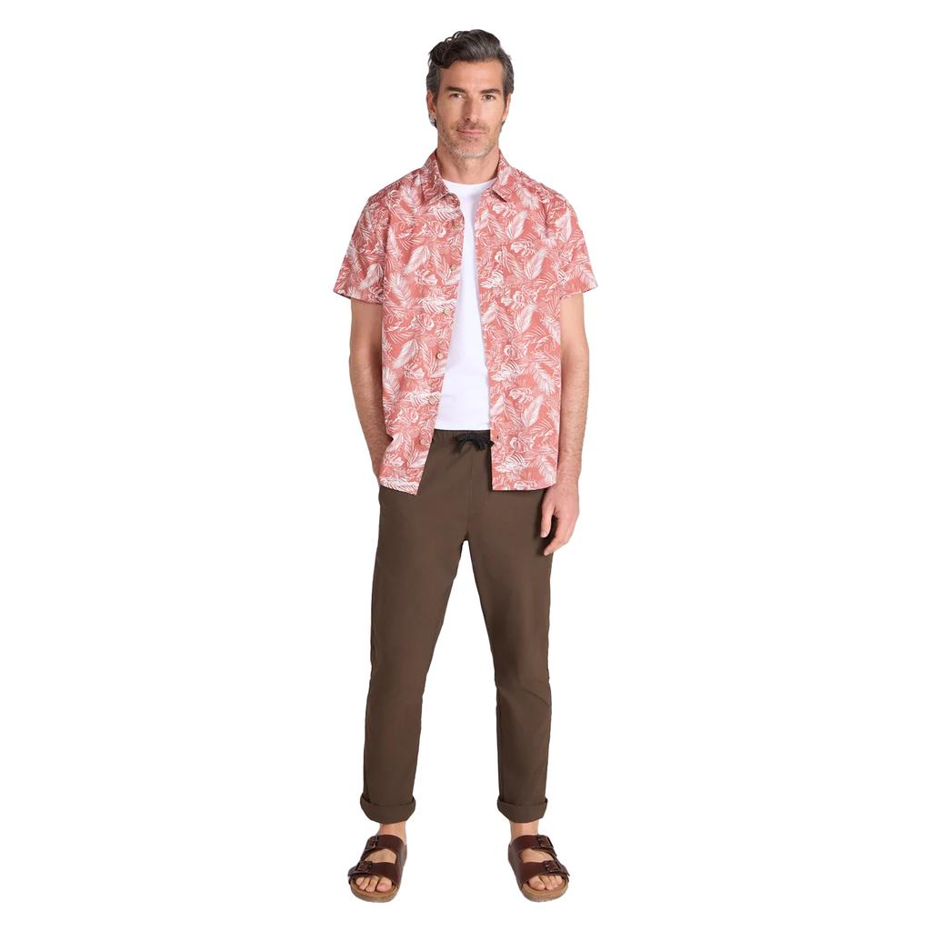 Mountain Warehouse Mens Tropical Leaves Short-Sleeved Shirt