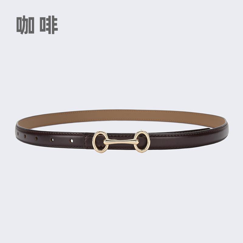 Four Seasons Available New Leather Belt Women'S Simple Fashion Versatile Belt Women'S Jeans Western Pants Paired With Pants Belt