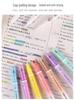 Jin Wannian 12-Color Erasable Double-Ended Fluorescent & Highlighting Pens Set