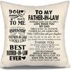 To My Bonus Daughter Gift Ideas Throw Pillow Covers for Bonus Daughter from Bonus Mom Bonus Dad Birthday Graduation Thanksgiving