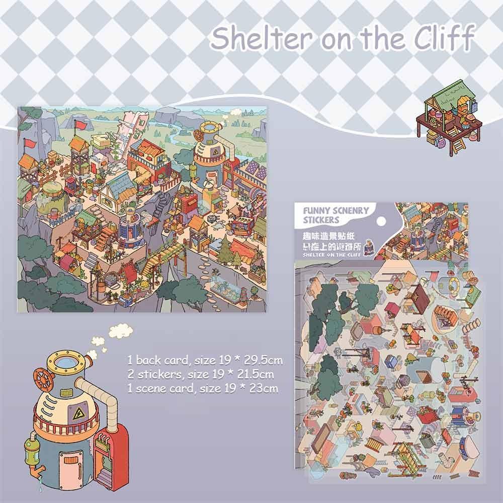 Roaming the World Series Miniature Collection Stickers PET Sticker Paper Scrapbooking Material DIY Handbook Stickers DIY