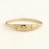 Selling Gold Plated Stainless Steel Rings For Women Heart Ring Jewelry Accessories