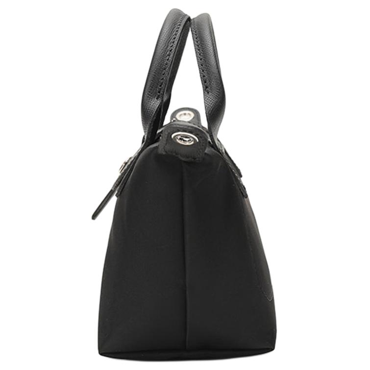 New LONGCHAMP Le Pliage Néo Canvas Dumpling Bag, One Shoulder Handbag Mini Women's Black 1500598001